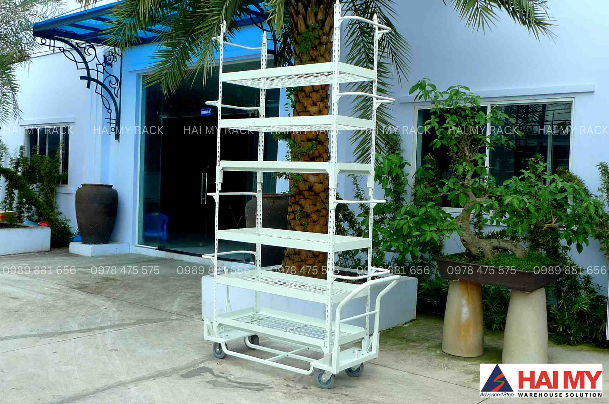 Xe đẩy thép nhiều tầng Hai My - Sản phẩm xuất khẩu đi Bắc Mỹ